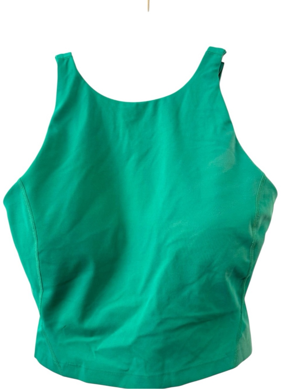 Lululemon 6 Align High Neck Tank Kelly Green Nulu D Cup Padded Yoga Crop Top